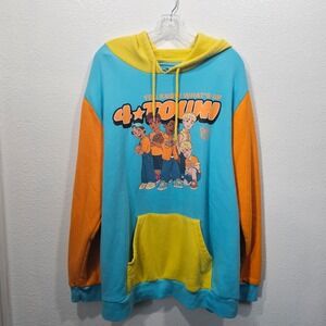 Disney Pixar‎ Turning Red 4*Town Group Portrait Color Block Hoodie Size 2X